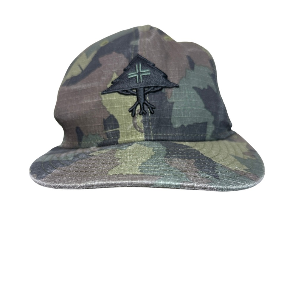 LRG New Era Snapback Hat Men OSFM Green Camo Ripstop Tree Logo 9FIFTY Cap